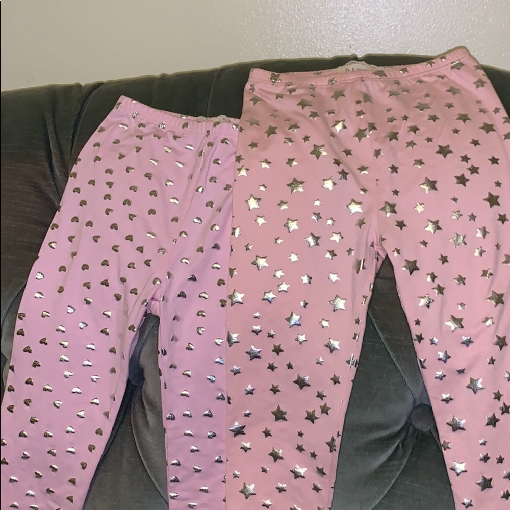 two pair of leggings